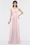 ColsBM Abril Petal Pink Classic Spaghetti Sleeveless Zip up Floor Length Appliques Bridesmaid Dresses