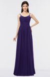ColsBM Abril Royal Purple Classic Spaghetti Sleeveless Zip up Floor Length Appliques Bridesmaid Dresses
