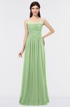 ColsBM Abril Sage Green Classic Spaghetti Sleeveless Zip up Floor Length Appliques Bridesmaid Dresses