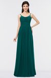 ColsBM Abril Shaded Spruce Classic Spaghetti Sleeveless Zip up Floor Length Appliques Bridesmaid Dresses
