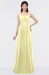ColsBM Abril Wax Yellow Classic Spaghetti Sleeveless Zip up Floor Length Appliques Bridesmaid Dresses