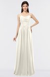 ColsBM Abril Whisper White Classic Spaghetti Sleeveless Zip up Floor Length Appliques Bridesmaid Dresses