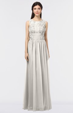 ColsBM Beverly Hushed Violet Gorgeous Scoop Sleeveless Zip up Floor Length Lace Bridesmaid Dresses