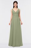 ColsBM Jimena Bog Simple A-line V-neck Sleeveless Ruching Bridesmaid Dresses