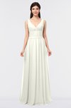ColsBM Jimena Ivory Simple A-line V-neck Sleeveless Ruching Bridesmaid Dresses