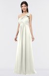 ColsBM Tiffany Cream Elegant A-line Asymmetric Neckline Floor Length Flower Bridesmaid Dresses