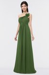 ColsBM Tiffany Garden Green Elegant A-line Asymmetric Neckline Floor Length Flower Bridesmaid Dresses