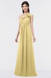 ColsBM Tiffany Gold Elegant A-line Asymmetric Neckline Floor Length Flower Bridesmaid Dresses