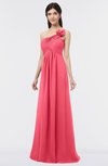 ColsBM Tiffany Guava Elegant A-line Asymmetric Neckline Floor Length Flower Bridesmaid Dresses
