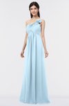 ColsBM Tiffany Ice Blue Elegant A-line Asymmetric Neckline Floor Length Flower Bridesmaid Dresses