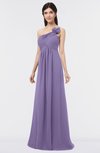ColsBM Tiffany Lilac Elegant A-line Asymmetric Neckline Floor Length Flower Bridesmaid Dresses