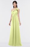 ColsBM Tiffany Lime Sherbet Elegant A-line Asymmetric Neckline Floor Length Flower Bridesmaid Dresses
