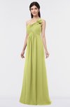ColsBM Tiffany Linden Green Elegant A-line Asymmetric Neckline Floor Length Flower Bridesmaid Dresses
