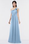 ColsBM Tiffany Sky Blue Elegant A-line Asymmetric Neckline Floor Length Flower Bridesmaid Dresses