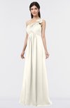 ColsBM Tiffany Whisper White Elegant A-line Asymmetric Neckline Floor Length Flower Bridesmaid Dresses
