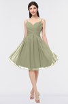 ColsBM Alisha Sponge Sexy A-line Sleeveless Zip up Knee Length Ruching Bridesmaid Dresses