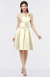 ColsBM Leila Bleached Sand Mature A-line Scoop Sleeveless Ruching Bridesmaid Dresses