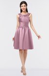 ColsBM Leila Light Coral Mature A-line Scoop Sleeveless Ruching Bridesmaid Dresses