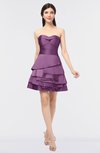 ColsBM Caylee Argyle Purple Sexy Strapless Sleeveless Zip up Plainness Bridesmaid Dresses