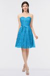 ColsBM Alaya Dresden Blue Sexy A-line Strapless Sleeveless Zip up Bow Sweet 16 Dresses