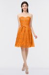 ColsBM Alaya Orange Sexy A-line Strapless Sleeveless Zip up Bow Sweet 16 Dresses