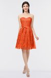 ColsBM Alaya Persimmon Sexy A-line Strapless Sleeveless Zip up Bow Sweet 16 Dresses