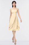 ColsBM Alondra Apricot Gelato Gorgeous A-line Strapless Zip up Knee Length Plainness Bridesmaid Dresses