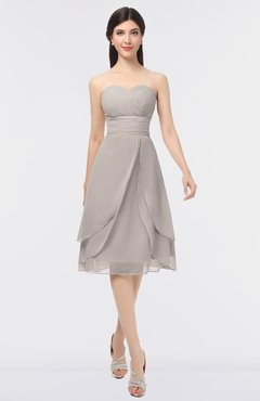 ColsBM Alondra Fawn Gorgeous A-line Strapless Zip up Knee Length Plainness Bridesmaid Dresses
