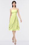 ColsBM Alondra Lime Green Gorgeous A-line Strapless Zip up Knee Length Plainness Bridesmaid Dresses