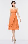 ColsBM Alondra Mango Gorgeous A-line Strapless Zip up Knee Length Plainness Bridesmaid Dresses