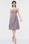 ColsBM Alondra Sea Fog Gorgeous A-line Strapless Zip up Knee Length Plainness Bridesmaid Dresses