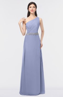 ColsBM Brooklyn Blue Heron Elegant A-line Asymmetric Neckline Sleeveless Floor Length Bridesmaid Dresses