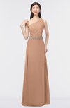 ColsBM Brooklyn Burnt Orange Elegant A-line Asymmetric Neckline Sleeveless Floor Length Bridesmaid Dresses