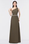 ColsBM Brooklyn Carafe Brown Elegant A-line Asymmetric Neckline Sleeveless Floor Length Bridesmaid Dresses