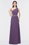 ColsBM Brooklyn Chinese Violet Elegant A-line Asymmetric Neckline Sleeveless Floor Length Bridesmaid Dresses