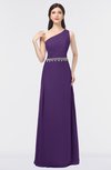 ColsBM Brooklyn Dark Purple Elegant A-line Asymmetric Neckline Sleeveless Floor Length Bridesmaid Dresses