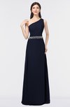ColsBM Brooklyn Dark Sapphire Elegant A-line Asymmetric Neckline Sleeveless Floor Length Bridesmaid Dresses