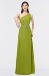ColsBM Brooklyn Green Oasis Elegant A-line Asymmetric Neckline Sleeveless Floor Length Bridesmaid Dresses