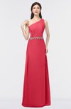 ColsBM Brooklyn Guava Elegant A-line Asymmetric Neckline Sleeveless Floor Length Bridesmaid Dresses