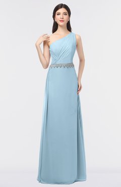 ColsBM Brooklyn Ice Blue Elegant A-line Asymmetric Neckline Sleeveless Floor Length Bridesmaid Dresses