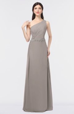 ColsBM Brooklyn Mushroom Elegant A-line Asymmetric Neckline Sleeveless Floor Length Bridesmaid Dresses