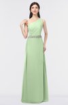 ColsBM Brooklyn Pale Green Elegant A-line Asymmetric Neckline Sleeveless Floor Length Bridesmaid Dresses