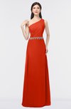 ColsBM Brooklyn Persimmon Elegant A-line Asymmetric Neckline Sleeveless Floor Length Bridesmaid Dresses