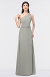 ColsBM Brooklyn Platinum Elegant A-line Asymmetric Neckline Sleeveless Floor Length Bridesmaid Dresses