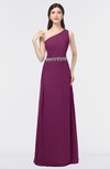 ColsBM Brooklyn Raspberry Elegant A-line Asymmetric Neckline Sleeveless Floor Length Bridesmaid Dresses