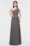ColsBM Brooklyn Ridge Grey Elegant A-line Asymmetric Neckline Sleeveless Floor Length Bridesmaid Dresses