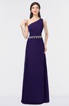 ColsBM Brooklyn Royal Purple Elegant A-line Asymmetric Neckline Sleeveless Floor Length Bridesmaid Dresses