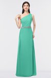 ColsBM Brooklyn Seafoam Green Elegant A-line Asymmetric Neckline Sleeveless Floor Length Bridesmaid Dresses