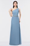 ColsBM Brooklyn Sky Blue Elegant A-line Asymmetric Neckline Sleeveless Floor Length Bridesmaid Dresses