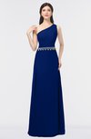 ColsBM Brooklyn Sodalite Blue Elegant A-line Asymmetric Neckline Sleeveless Floor Length Bridesmaid Dresses